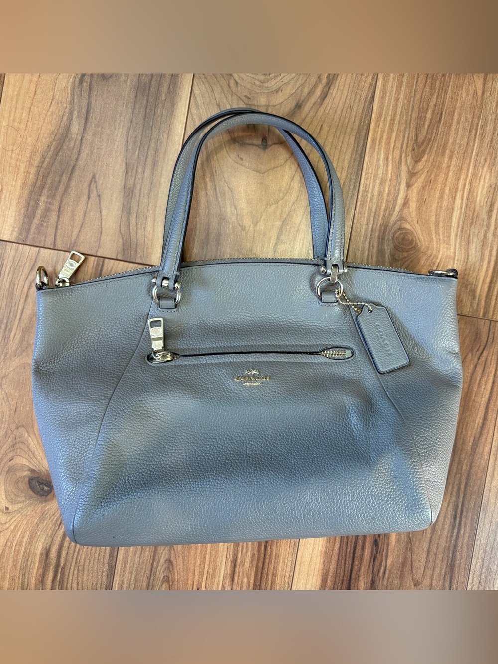 Coach Pebbled Leather Prairie Satchel